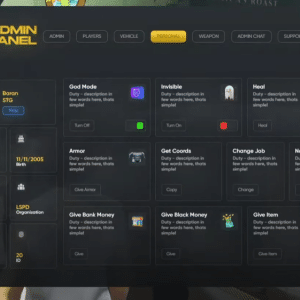 IZZY ADMIN PANEL / MDT GTA RP FIVEM