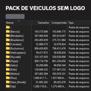 PACK DE 5GB DE CARROS SEM LOGO / 5GB Car Pack Without Logos – Optimized Vehicles for FiveM and GTA