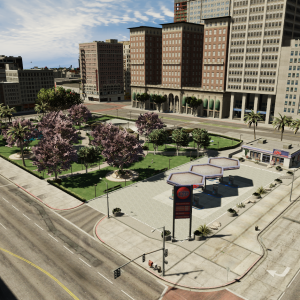 PRAÇA COM POSTO DE COMBUSTIVEL GTA RP FIVEM