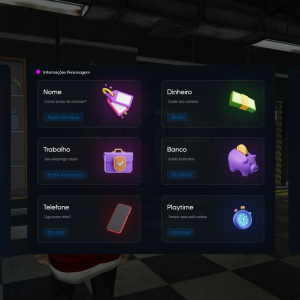 SISTEMA DE PAUSE COM TEMPO DO JOGADOR, DINHEIRO E MUITO MAIS GTA RP FIVEM