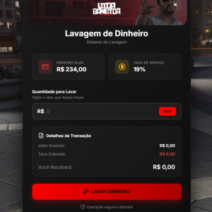 sistema de lavagem rj tema