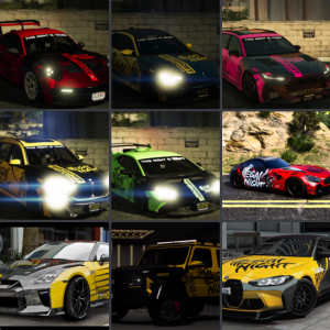 pack de carros night gta rp fivem
